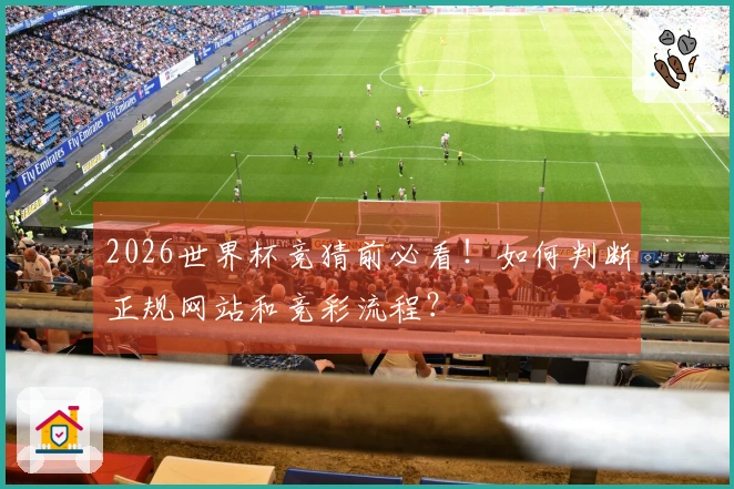 2026世界杯竞猜前必看！如何判断正规网站和竞彩流程？